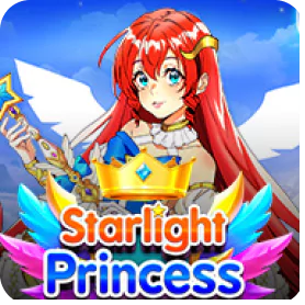 Starlight Princess slot game icon featuring a red-haired anime-style princess holding a glowing sword.